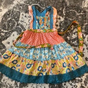 Girls Wildflower Razor Back Dress Sz 10-“like new
